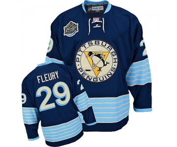 youth nhl jerseys pittsburgh penguins #29 fleury blue [2011 winter classic]