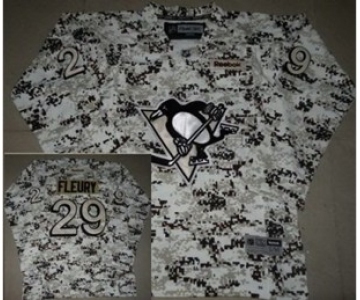 youth nhl jerseys pittsburgh penguins #29 fleury camo