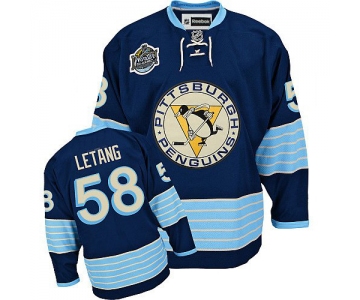 youth nhl jerseys pittsburgh penguins #58 letang dk.blue [2011 winter classic]