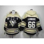 youth nhl jerseys pittsburgh penguins #66 lemieux black-cream[pullover hooded sweatshirt][patch C]