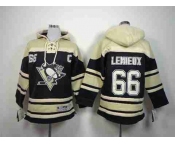 youth nhl jerseys pittsburgh penguins #66 lemieux black-cream[pullover hooded sweatshirt][patch C]