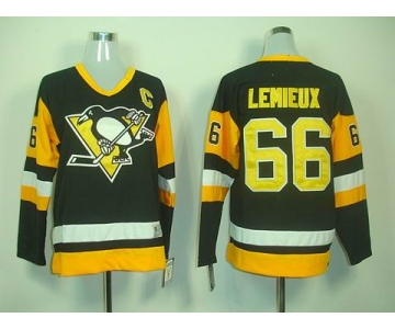 youth nhl jerseys pittsburgh penguins #66 lemieux black