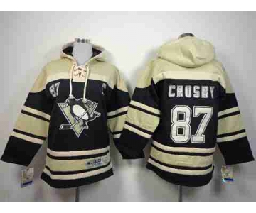 youth nhl jerseys pittsburgh penguins #87 crosby cream-black[pullover hooded sweatshirt patch c]