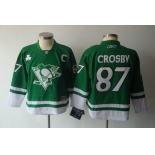 youth nhl jerseys pittsburgh penguins #87 crosby green(2011 new)