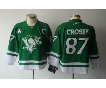 youth nhl jerseys pittsburgh penguins #87 crosby green(2011 new)