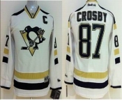 youth nhl jerseys pittsburgh penguins #87 crosby white[2014 new stadium][patch C]