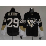 youth nhl pittsburgh penguins #29 fleury black