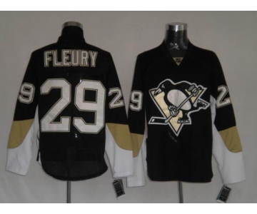 youth nhl pittsburgh penguins #29 fleury black