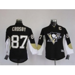 youth nhl pittsburgh penguins #87 crosby black