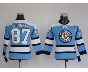 youth nhl pittsburgh penguins #87 crosby blue