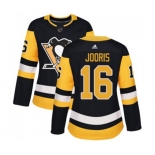 Women Adidas Pittsburgh Penguins #16 Josh Jooris Authentic Black Home NHL Jersey