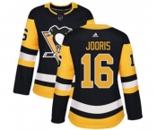 Women Adidas Pittsburgh Penguins #16 Josh Jooris Authentic Black Home NHL Jersey