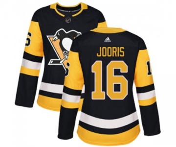 Women Adidas Pittsburgh Penguins #16 Josh Jooris Authentic Black Home NHL Jersey