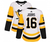 Women Adidas Pittsburgh Penguins #16 Josh Jooris Authentic White Away NHL Jersey