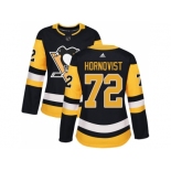 Women Adidas Pittsburgh Penguins #72 Patric Hornqvist Black Home Authentic Stitched NHL Jersey