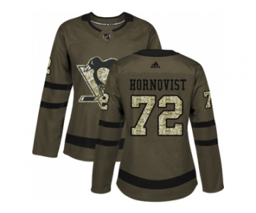 Women Adidas Pittsburgh Penguins #72 Patric Hornqvist Green Salute to Service Stitched NHL Jersey