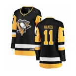 Women Pittsburgh Penguins #11 Jimmy Hayes Authentic Black Home Fanatics Branded Breakaway NHL Jersey