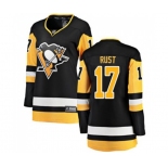 Women Pittsburgh Penguins #17 Bryan Rust Fanatics Branded Black Home Breakaway NHL Jersey