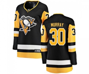 Women Pittsburgh Penguins #30 Matt Murray Fanatics Branded Black Home Breakaway NHL Jersey