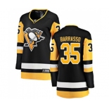 Women Pittsburgh Penguins #35 Tom Barrasso Fanatics Branded Black Home Breakaway NHL Jersey