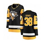 Women Pittsburgh Penguins #38 Derek Grant Authentic Black Home Fanatics Branded Breakaway NHL Jersey