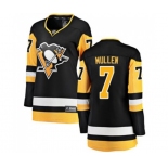 Women Pittsburgh Penguins #7 Joe Mullen Fanatics Branded Black Home Breakaway NHL Jersey