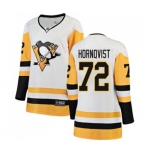 Women Pittsburgh Penguins #72 Patric Hornqvist Authentic White Away Fanatics Branded Breakaway NHL Jersey