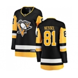 Women Pittsburgh Penguins #81 Phil Kessel Fanatics Branded Black Home Breakaway NHL Jersey