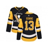 Women's Adidas Pittsburgh Penguins #13 Nick Bonino Premier Black Home NHL Jersey