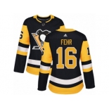 Women's Adidas Pittsburgh Penguins #16 Eric Fehr Premier Black Home NHL Jersey