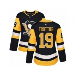 Women's Adidas Pittsburgh Penguins #19 Bryan Trottier Premier Black Home NHL Jersey