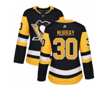 Women's Adidas Pittsburgh Penguins #30 Matt Murray Premier Black Home NHL Jersey