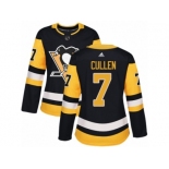 Women's Adidas Pittsburgh Penguins #7 Matt Cullen Premier Black Home NHL Jersey