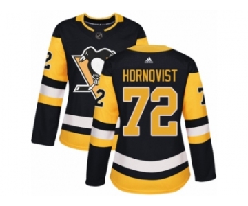 Women's Adidas Pittsburgh Penguins #72 Patric Hornqvist Premier Black Home NHL Jersey