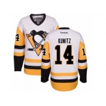 Women's Reebok Pittsburgh Penguins #14 Chris Kunitz Authentic White Away NHL Jersey