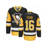 Women's Reebok Pittsburgh Penguins #16 Eric Fehr Premier Black Gold Third NHL Jersey