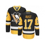 Women's Reebok Pittsburgh Penguins #17 Bryan Rust Premier Black Gold Third NHL Jersey