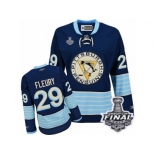 Women's Reebok Pittsburgh Penguins #29 Marc-Andre Fleury Premier Navy Blue Third Vintage 2017 Stanley Cup Final NHL Jersey