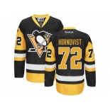 Women's Reebok Pittsburgh Penguins #72 Patric Hornqvist Premier Black Gold Third NHL Jersey