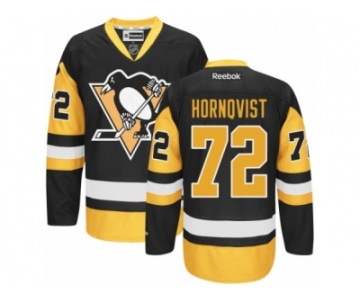 Women's Reebok Pittsburgh Penguins #72 Patric Hornqvist Premier Black Gold Third NHL Jersey