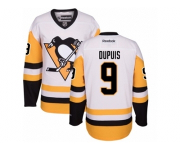 Women's Reebok Pittsburgh Penguins #9 Pascal Dupuis Premier White Away NHL Jersey