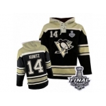 Men's Old Time Hockey Pittsburgh Penguins #14 Chris Kunitz Authentic Black Sawyer Hooded Sweatshirt 2017 Stanley Cup Final