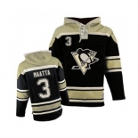 Men's Old Time Hockey Pittsburgh Penguins #3 Olli Maatta Authentic Black Sawyer Hooded Sweatshirt NHL Jersey