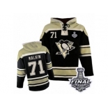 Men's Old Time Hockey Pittsburgh Penguins #71 Evgeni Malkin Authentic Black Sawyer Hoode