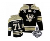 Men's Old Time Hockey Pittsburgh Penguins #71 Evgeni Malkin Authentic Black Sawyer Hoode