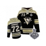 Men's Old Time Hockey Pittsburgh Penguins #72 Patric Hornqvist Authentic Black Sawyer Hooded Sweatshirt 2017 Stanley Cup Final