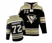 Men's Old Time Hockey Pittsburgh Penguins #72 Patric Hornqvist Authentic Black Sawyer Hooded Sweatshirt NHL Jersey