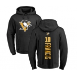 NHL Adidas Pittsburgh Penguins #10 Ron Francis Black Backer Pullover Hoodie