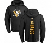 NHL Adidas Pittsburgh Penguins #11 Jimmy Hayes Black Backer Pullover Hoodie