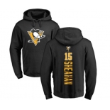 NHL Adidas Pittsburgh Penguins #15 Riley Sheahan Black Backer Pullover Hoodie